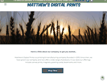 Tablet Screenshot of matthewsdigitalprints.com